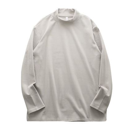 DUKEEN Dralon Mock-Neck Undershirts for Men Winter Long-Sleeve Warm Solid Color Thermal Underwear Top Heavyweight Men's Clothing