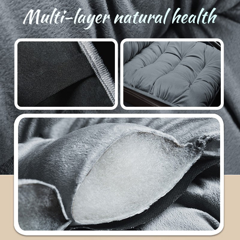 SEAMETAL Winter Car Seat Cover with Back Pad Warm Auto Seat Cushion Front Chair Protector Universal for Suv Pick-Up Truck Sedan
