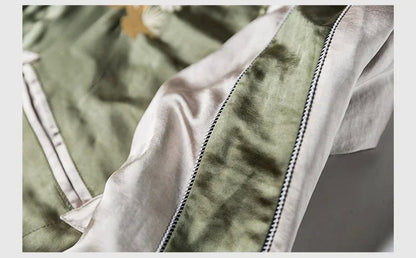 Non Stock Suka Reversible Souvenir Jacket Embroidered Sukajan Baseball Outerwear