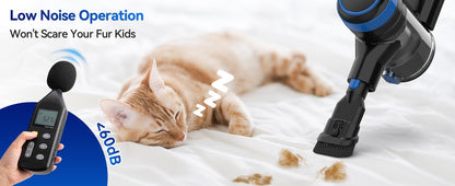 INSE V50 Cordless Vacuum Cleaner Powerful Suction 6-in-1 Lightweight Stick Vacuum with Rechargeable Battery for Carpets Pet Hair