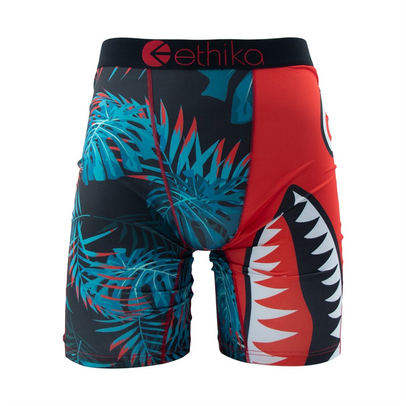 ETHIKA 1Pcs Sexy Men Underwear Boxers Breathable Man Swimming Underpants Plus Size S-3XL Mens Panties Trunks Men's Boxer Briefs