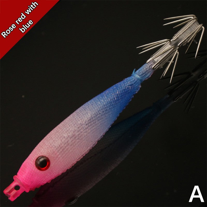 Isca Artificial de Lula com Anzol, 8cm 4g, Plástico Macio, para Pesca em Água Salgada