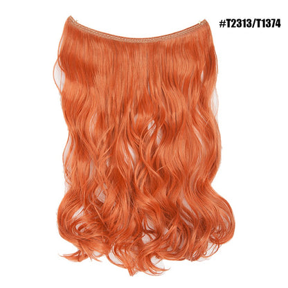 BENEHAIR Cabelo Sintético com Fio Invisível Sem Clipes Extensões de Cabelo Linha Secreta de Pesca Apliques de Cabelo Falso Para Mulheres