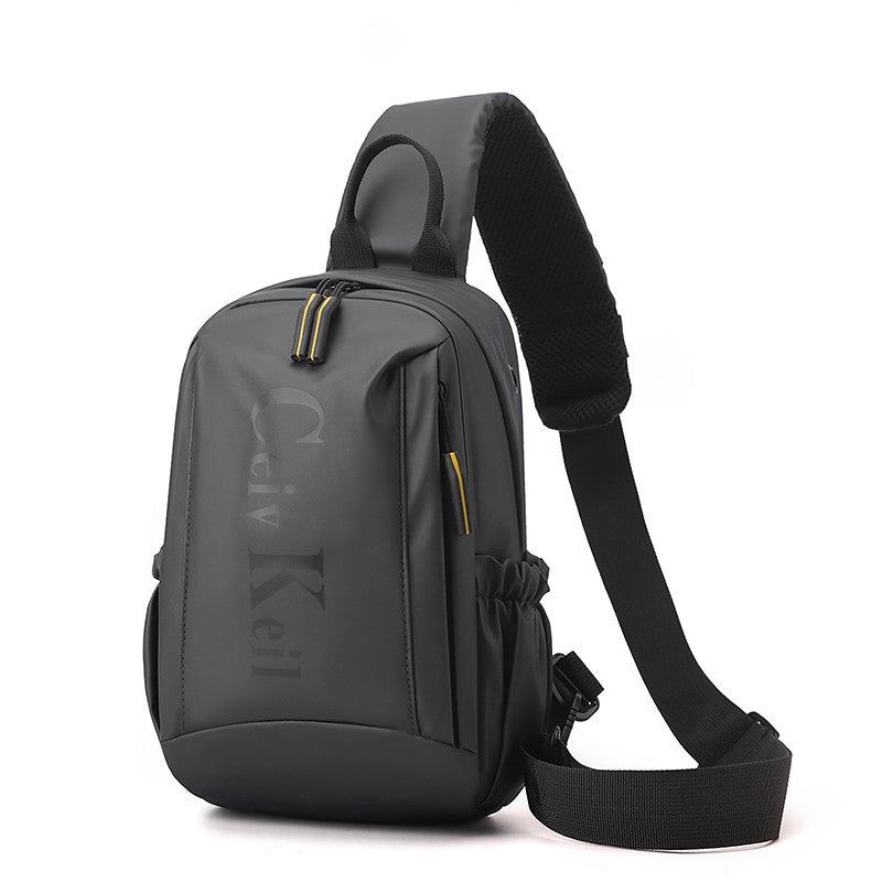 Men's Stylish Chest Pack Convertible Outdoor/Daily Messenger Bag Multi-Position Shoulder Strap  Waterproof Design