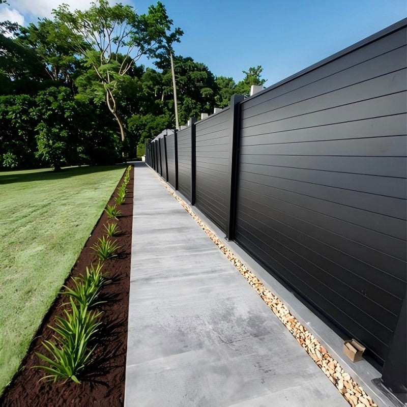 Painel de Cerca de Alumínio à Prova de Ferrugem - Barreira de Segurança para Jardim/Quintal com Pintura Eletrostática a Pó | Fácil Instalação