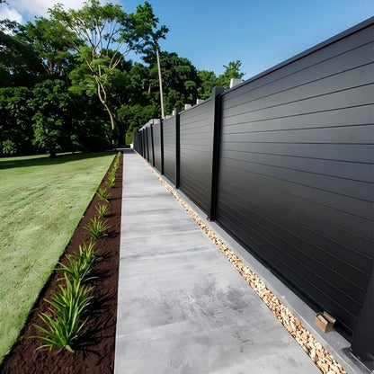 Painel de Cerca de Alumínio à Prova de Ferrugem - Barreira de Segurança para Jardim/Quintal com Pintura Eletrostática a Pó | Fácil Instalação