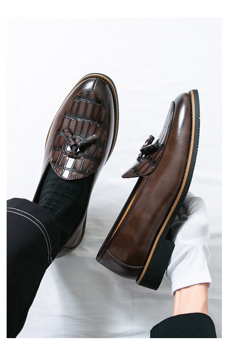 Big Size 47 Business Oxford Shoes Wedding Party Men Dress Shoes Breathable Leather Casual Men's Shoes British Style Loafers