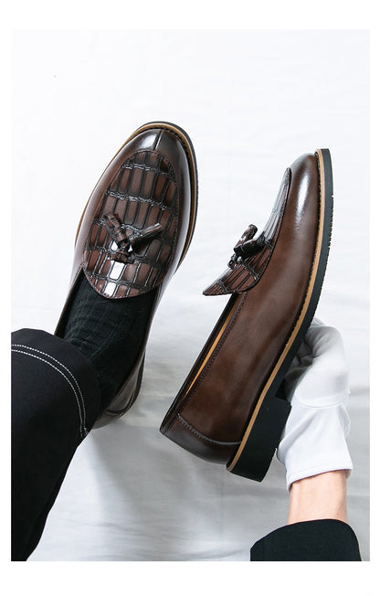 Big Size 47 Business Oxford Shoes Wedding Party Men Dress Shoes Breathable Leather Casual Men's Shoes British Style Loafers