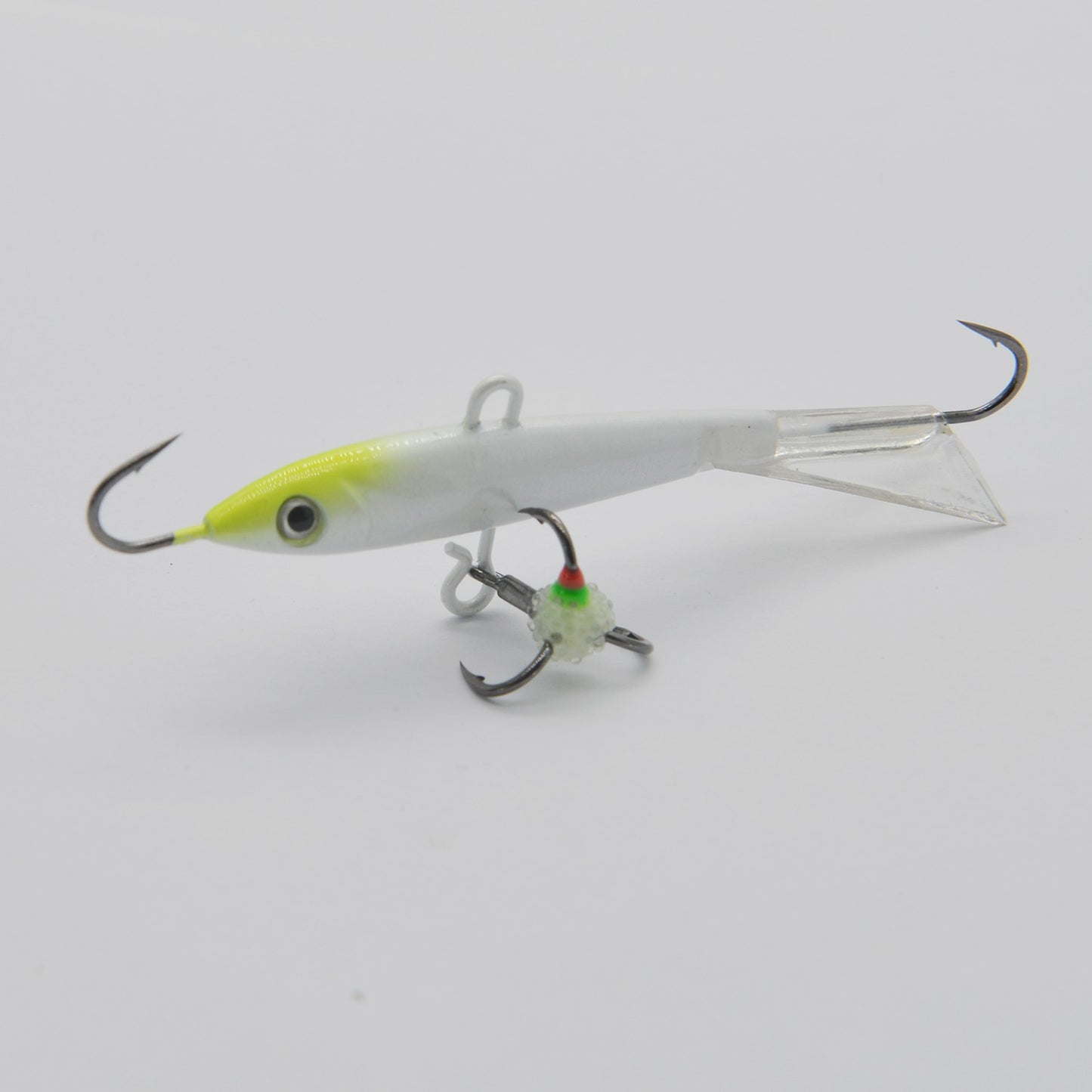 Iscas de Pesca no Gelo com Asas Glide Tail Jigging Vertical para Robalo, Perca, Walleye, Lúcio e Peixe-Sol