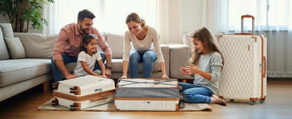 Melalenia Conjunto de Bagagem de Viagem de 7 Peças, Mala Rígida Leve e Durável com Bolsa de Viagem e Necessaire, Cadeado TSA