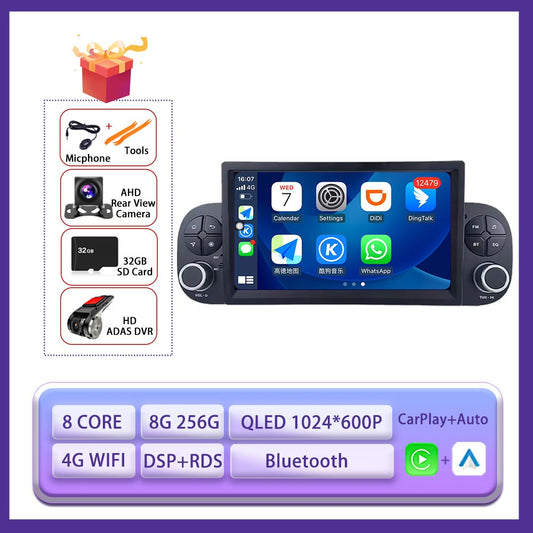 7" 4G For FIAT Panda 2013 2014 - 2020 Car Carplay Auto Android Radio Navigation GPS Multimedia Video Player 4G WIFI DSP