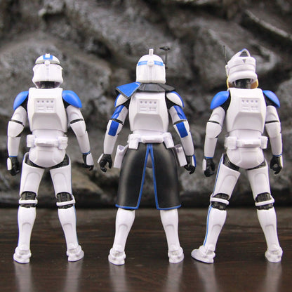Star Wars 501st Legion ARF ARC Trooper Jesse Hardcase Commander Bane Denal Tup Dogma Boneco de Ação 6" Fase 2 Rex Team Clone Brinquedo