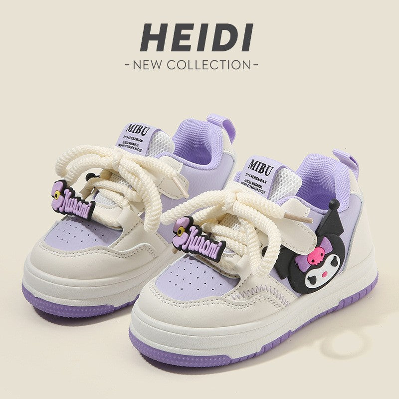 2025 Children's Casual Shoes Girls Comfortable Board Shoes Breathable Non Slip Running Shoes Sneakers
