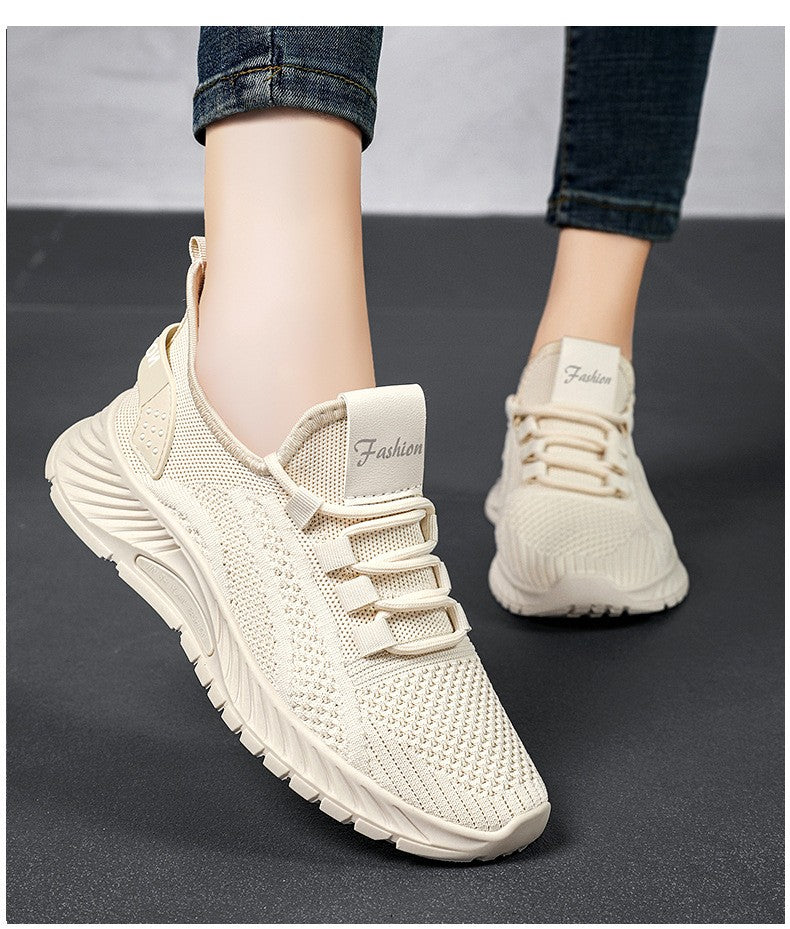 ?Sapatos Femininos Verão 2025 Tênis Casual Malha Respirável Leve Acessível Frete Grátis?