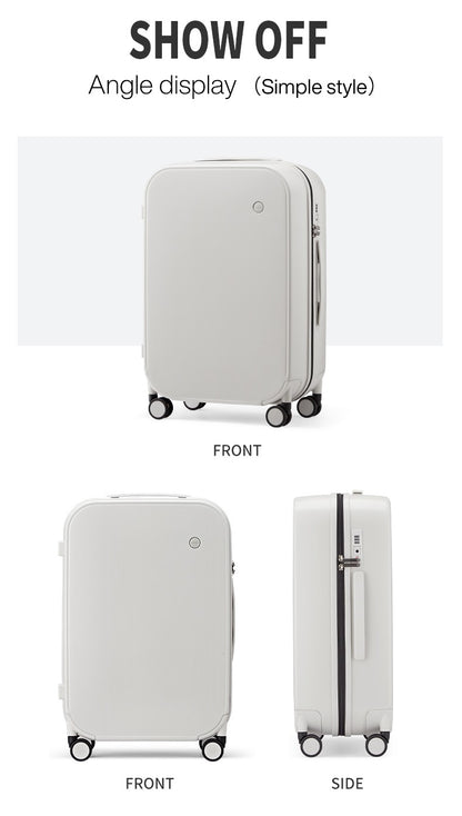 Mixi Patent Design Travel Luggage Women Men Suitcase On Wheels Spinner Trolley Case Bag 18" Carry On 20" 24" Check In 100% PC