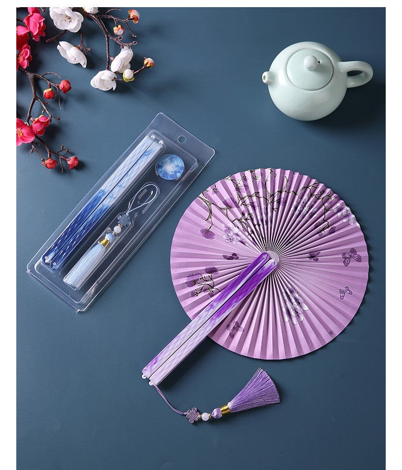 Chinese Japanese Style Silk Fan Folding Fan Wedding Fan Art Gifts Dance Hand Fan Vintage Bamboo Folding Hand Held Flower Fan