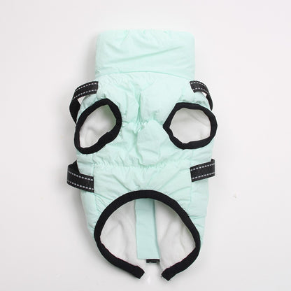 Casaco para Cães e Gatos Colete para Pet Colete para Cães e Gatos Colete Peitoral para Cães e Gatos Design com Zíper Moletom Quentinho para Filhotes Roupinhas 4 Cores