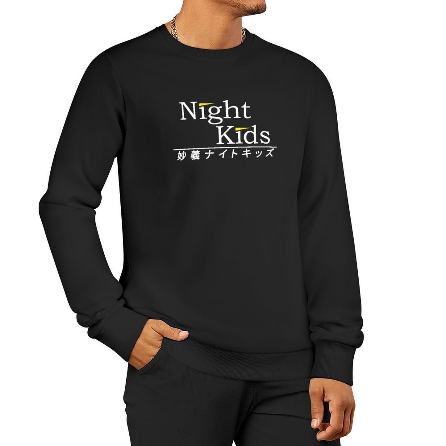 Myogi Night Kids INITIAL D?WHITE PRINT? Pullover men wear anime clothing men's clothing tracksuit men hooded sweatshirts