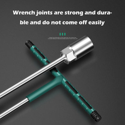 Chave de Torque de Soquete T de 6 a 19 mm Cabo de Borracha Chave Hexagonal Conjunto de Soquetes de Reparo para Mecânica Ferramenta de Oficina Mecânica Automotiva Ferramentas Manuais