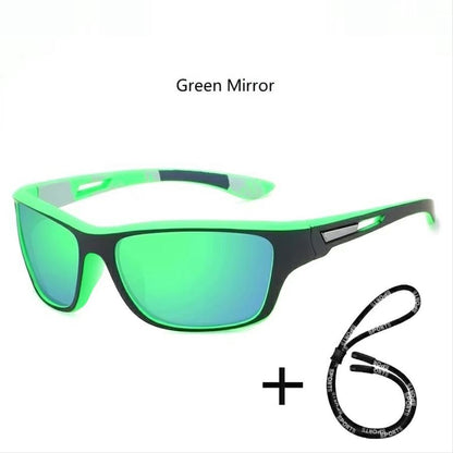 Fashion Polarized Sports Sunglasses With Chain Men Women Brand Designer Retro Sun Glasses Cycling Climbing Fishing UV400 Eyewear