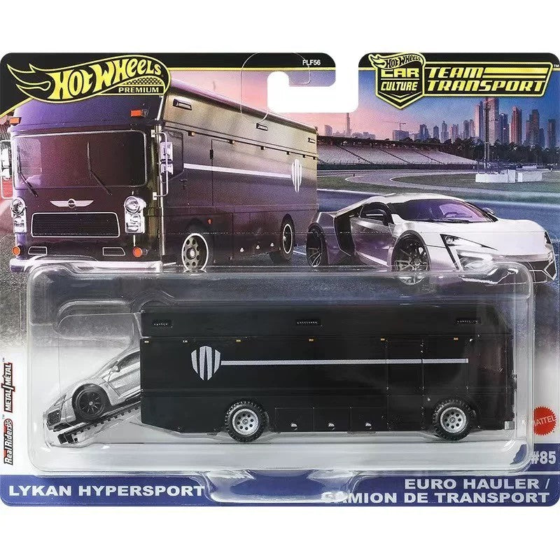 2025 Mattel Hot Wheels Premium Car Culture Team Transport Brinquedos Meninos 1/64 Diecast Ferrari Fiat Lykan Hauler Toyota AE86 Modelo de Carro