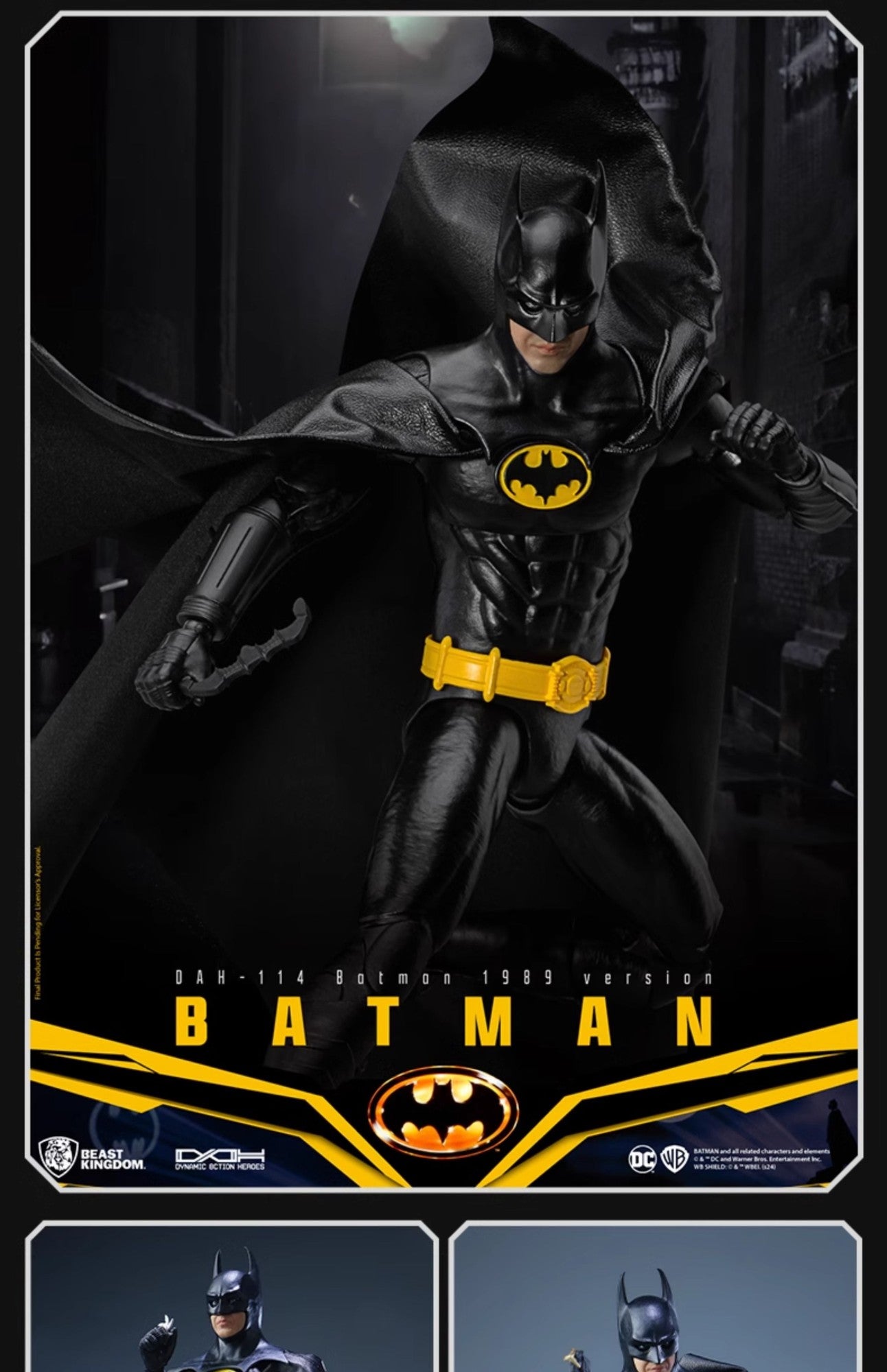 Dc Figures Beast Kingdom Bell Keaton Pattinson Clooney Batman Action Figurebatman Figure Dc Action Figures Model Gift Original