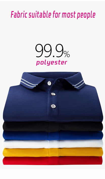 Breathable T-shirt, shirt, polo shirt, customized summer fashion, breathable short sleeved shirt, printed logo, embroidered work