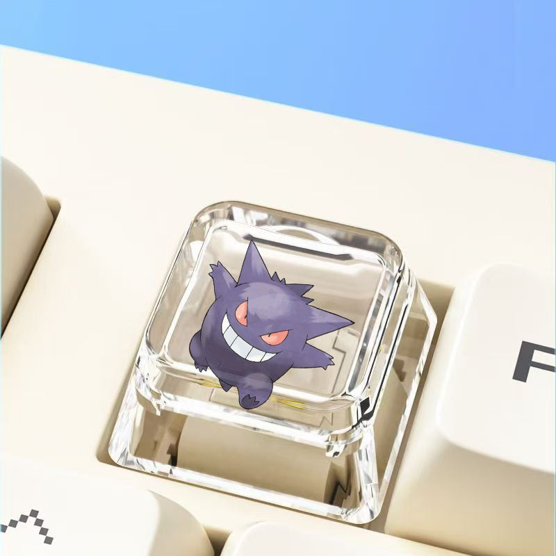 Pokemon Cross mechanical keyboard personalized anime keycap single Charmeleon Blastoise Eevee transparent cartoon keycap