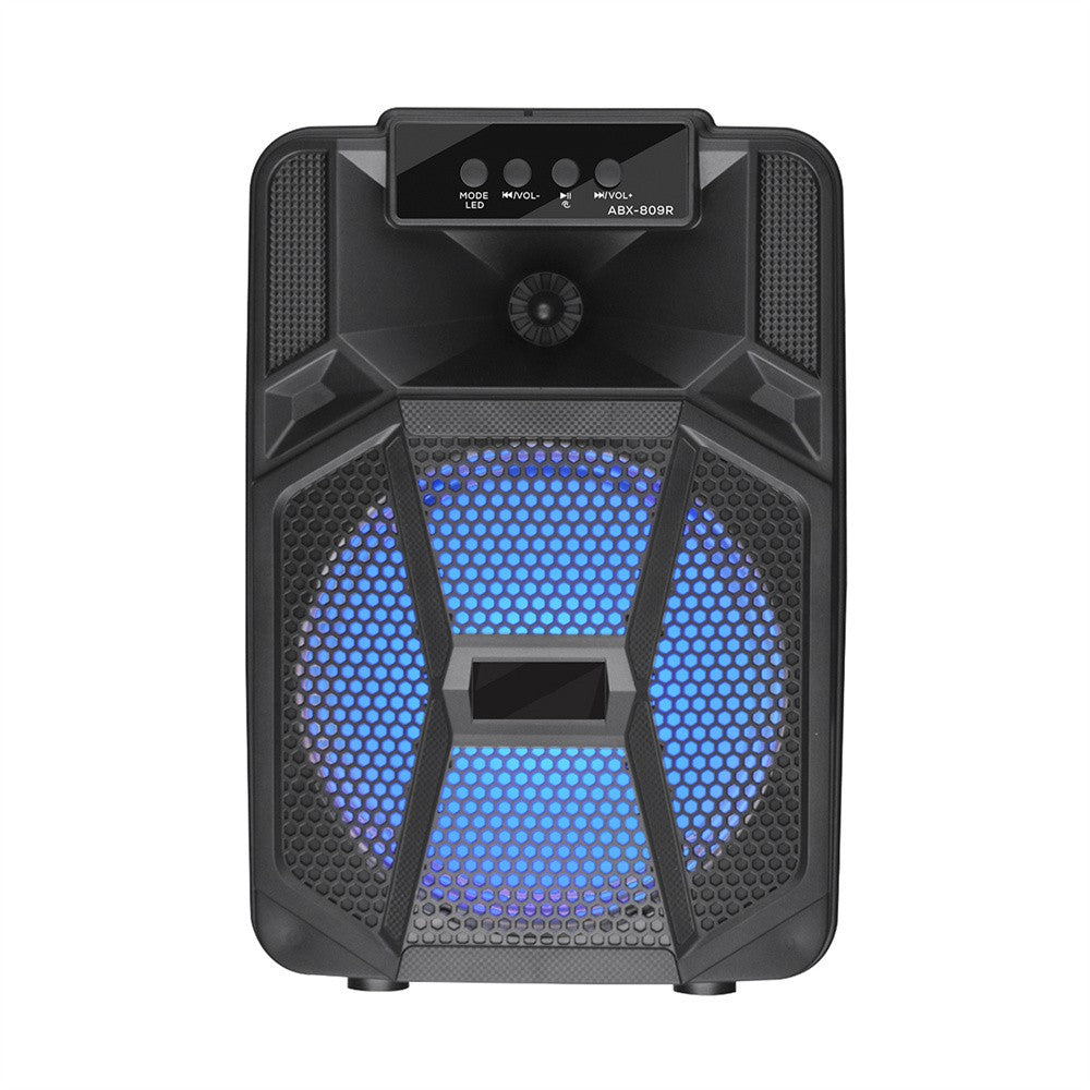 Caixa de Som Portátil Sem Fio Bluetooth 1000W Grande Luz LED Estéreo para Festa FM Karaokê Subwoofer 8 polegadas com Microfone e Controle Remoto