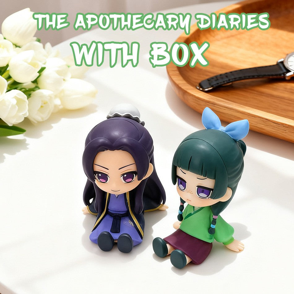 The Apothecary Diaries Maomao Jinshi Mini Figura Anime Periféricos Kawaii Brinquedos Sentados Enfeites de Carro de Mesa Modelo Presentes de Natal