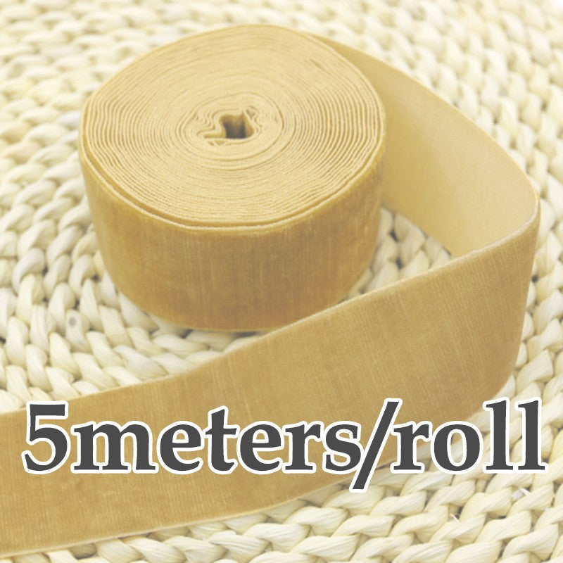 (5 Meters/roll) 40mm Velvet Ribbon Wholesale Gift Wrapping Decoration Christmas Lace Ribbons DIY Holiday Party Decoration