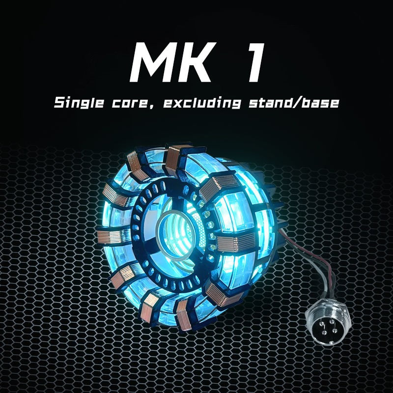 Nova Promoção: Reatores Arc Mk1 e Mk2 do Homem de Ferro Tony Stark's Heart of Mark Armor Bonecos dos Vingadores com Luzes de LED Brinquedo Lâmpada de Peito 1:1 edc