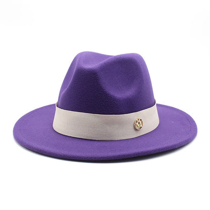 New Fedora Hat For Women Winter Elegant Fashion Formal Wedding Decorate Church Cap Panama Party Jazz Hat chapeau femme