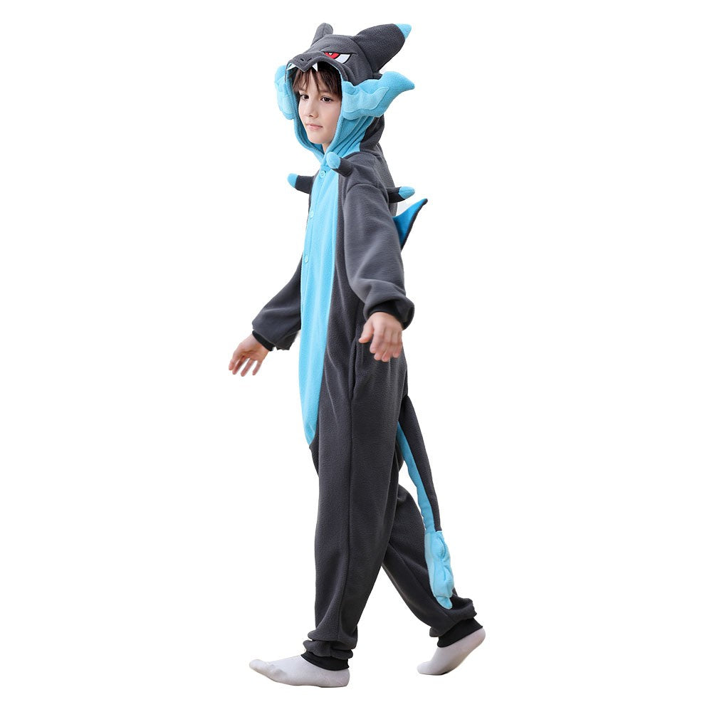 Dragon Cosplay Boys Girls Halloween Costume Anime Onesies Party Jumpsuit Festival Gift Funny Cute Clothes Button Closure