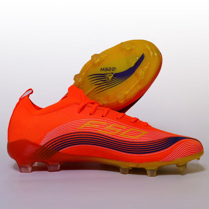 No-lace Mens Soccer Shoes Non-Slip Turf Soccer Cleats for Youth Without-Lace TF/FG Training Football Boots Chuteira Campo 39-45