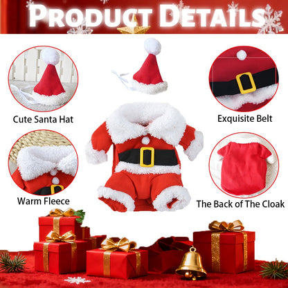 Fantasia Fofa de Gato para o Natal Papai Noel Cosplay Vestido de Estimação para Cães e Gatos Pequenos e Médios Festival Festa Engraçada Macacão Sphynx