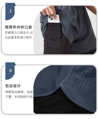 Men's running vest and shorts set with mesh design: breathable, comfortable, quick-drying, a two-piece suit for sports and fitne