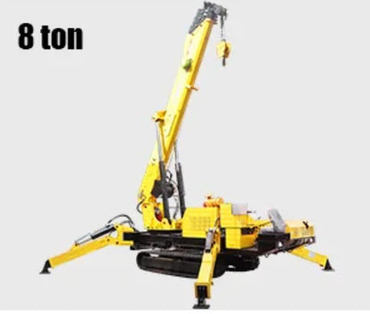 CE EPA Engine 3 Ton Spider Crane Full Hydraulic Telescopic Boom Mini Crawler Mobile 360° Rotating Spider Crane