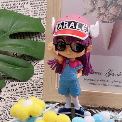 13cm Anime Dr.SLUMP Arale Figuras Enfeites de Carro Brinquedo Decoração de Bolo Dr IQ Coleção Boneca PVC Arale Estatueta Modelo Presentes Infantis