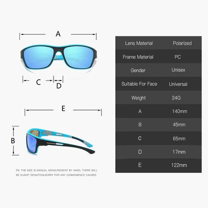 Fashion Polarized Sports Sunglasses With Chain Men Women Brand Designer Retro Sun Glasses Cycling Climbing Fishing UV400 Eyewear