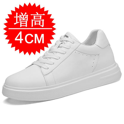 Sneakers Man Elevator Shoes White Black Taller Shoes Men Leisure Fashion Sports Increasing Shoes Increase in Height 6-10Cm