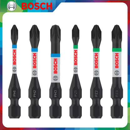 BOSCH Original PH/PZ 55MM Set Impact Type Bit S2 HSS Wear Resistance Carpentry Bit Screwdriver Power Tool Accessories