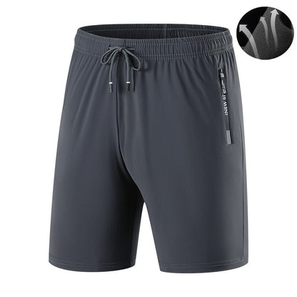Breathable Running Jogging Men's Shorts Quick Dry Fashion Board Shorts Male Summer Elastic Casual Shorts Men Solid Color M-4XL
