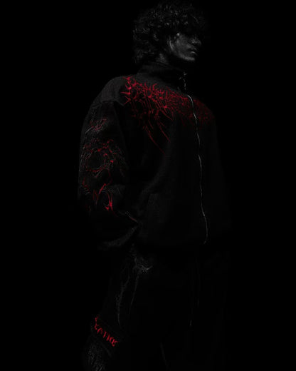 American Gothic Harajuku dark style fashion men jacket Y2K high street casual personality clothing oversized trendy sportswear