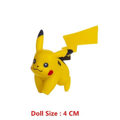 Pokémon 4-13cm Novos Desenhos Animados Filme Anime Figura Pikachu Mewtwo Charmander Blastoise Gurado Pet Ação Modelo Brinquedo Presentes