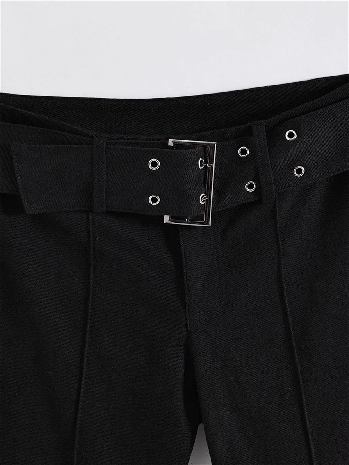 Women's Black Jeans Flare Pants Y2k Retro Emo 2000s Streetwear Fashion Trousers Harajuku Wide Yoga Pants 90s Aesthetic Clothes