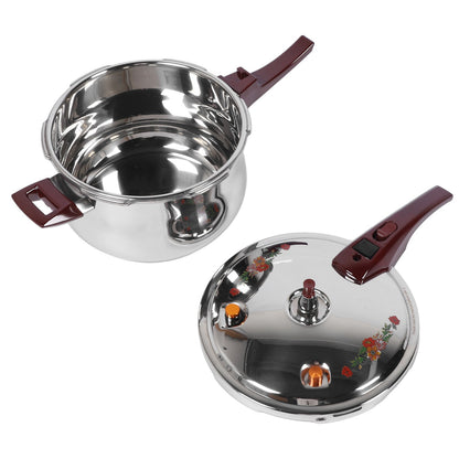 11L Pressure Cooker 80KPA Stainless Steel Multifunctional Multiple Security Guard with Ergonomic Handle Stovetop Pressure Cooker