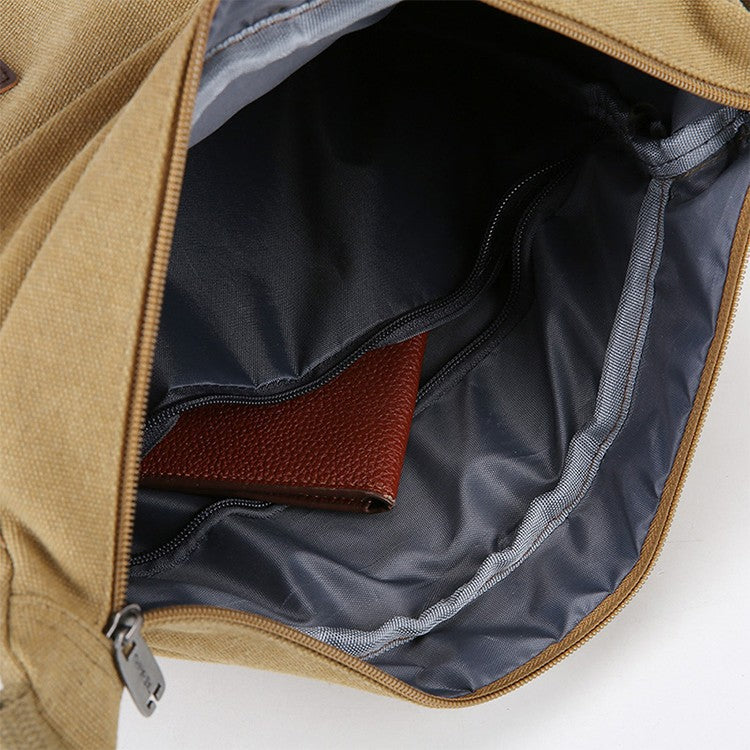 Men's crossbody bag, multi pocket design - large capacity shoulder bag - outdoor essentials, functional storage, city commuters