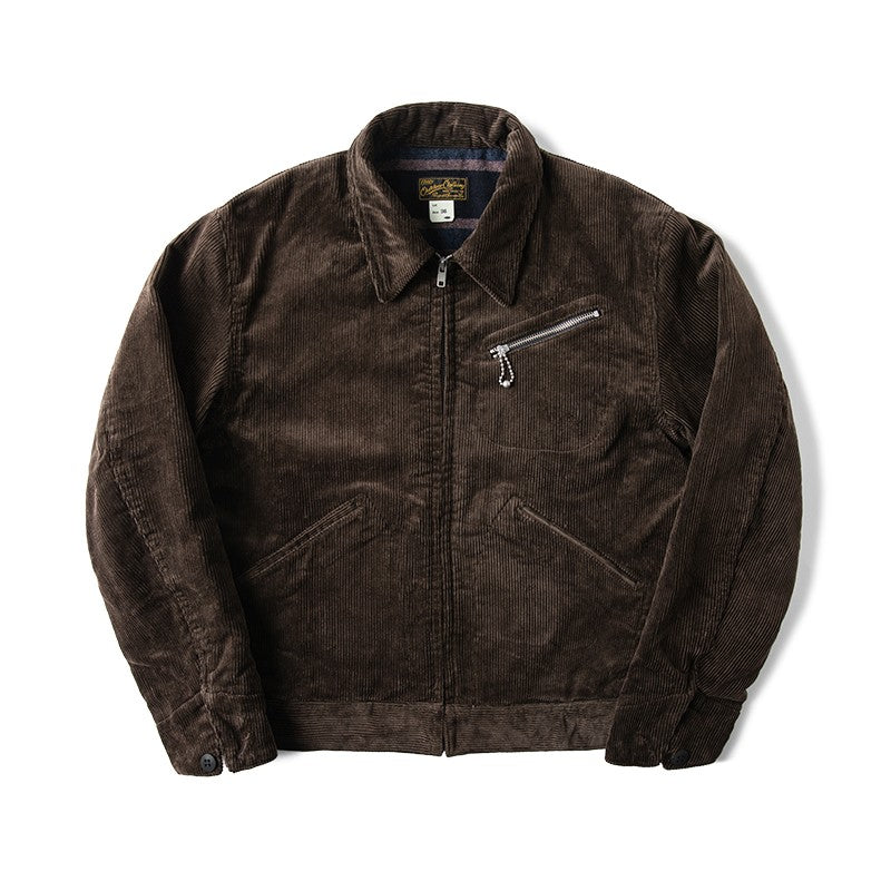 Rugged Bronson Thickened Heavy Corduroy Coat Cossack Short Jacket Fleece Liner Jacket Cool