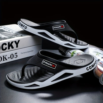 1 Pair  Beach Sandals Shower Shoes Men'S Stylish Lightweight Flip-Flops Comfortable Thong Sandals Camping Casual Attire